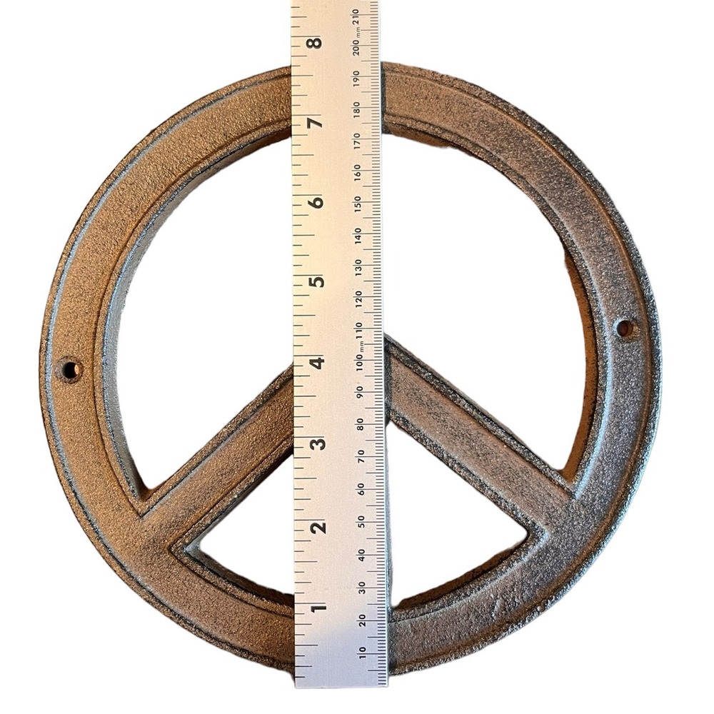 Solid Metal Peace Sign - Picture 3 of 3